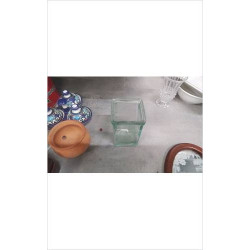 VASE VERRE CARREE