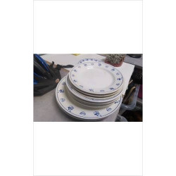 ASSIETTES DECOR BLEU LE LOT 