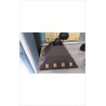 SUSPENSION METAL MARRON CORDE