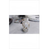 VASE VERRE PM BLANC ET DORE 