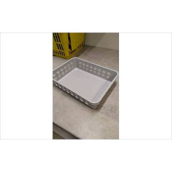CORBEILLE PLASTIQUE GRISE 