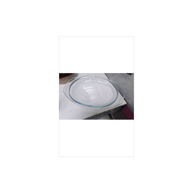 PLAT OVALE EN VERRE 