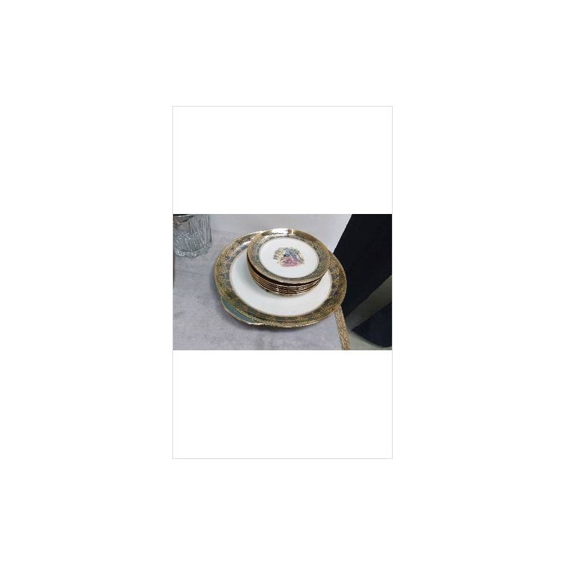 SERVICE A DESSERT PORCELAINE 