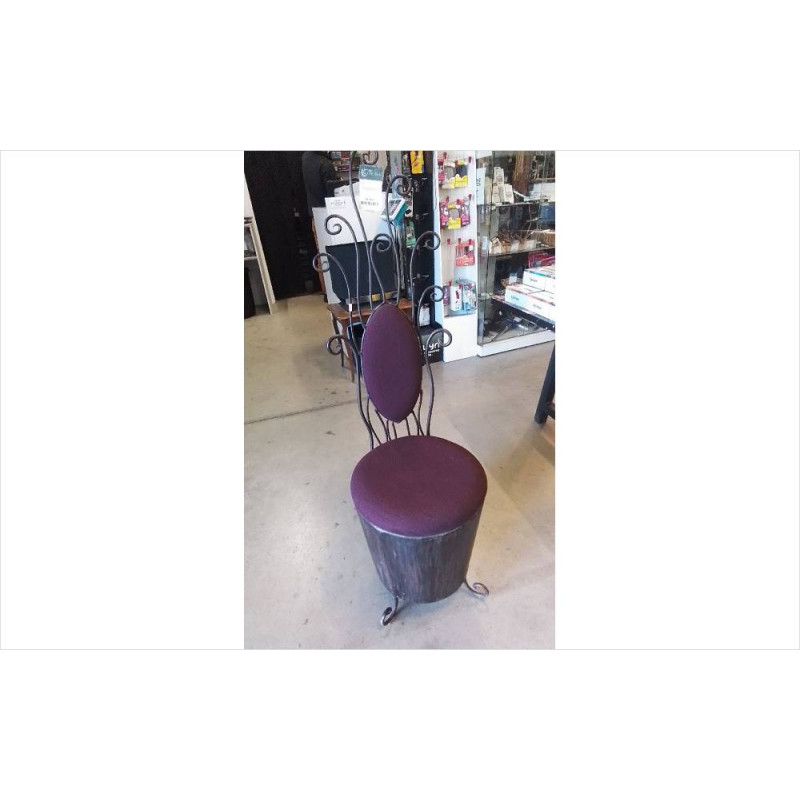 CHAISE FER FORGE STYLE BAROQUE 
