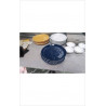 ASSIETTES BLEU X5 