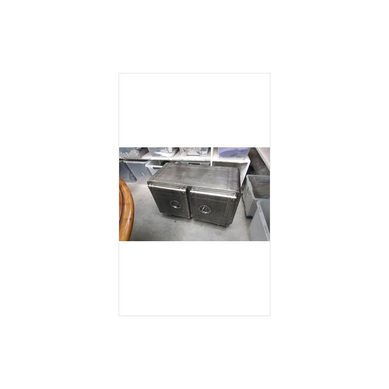 MEUBLE TV 2 PORTES METAL 