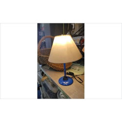 LAMPE A POSER PIED METAL BLEU