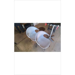 FAUTEUIL PLASTIQUE GRIS