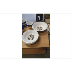 ASSIETTES A MOULES + SALADIER 