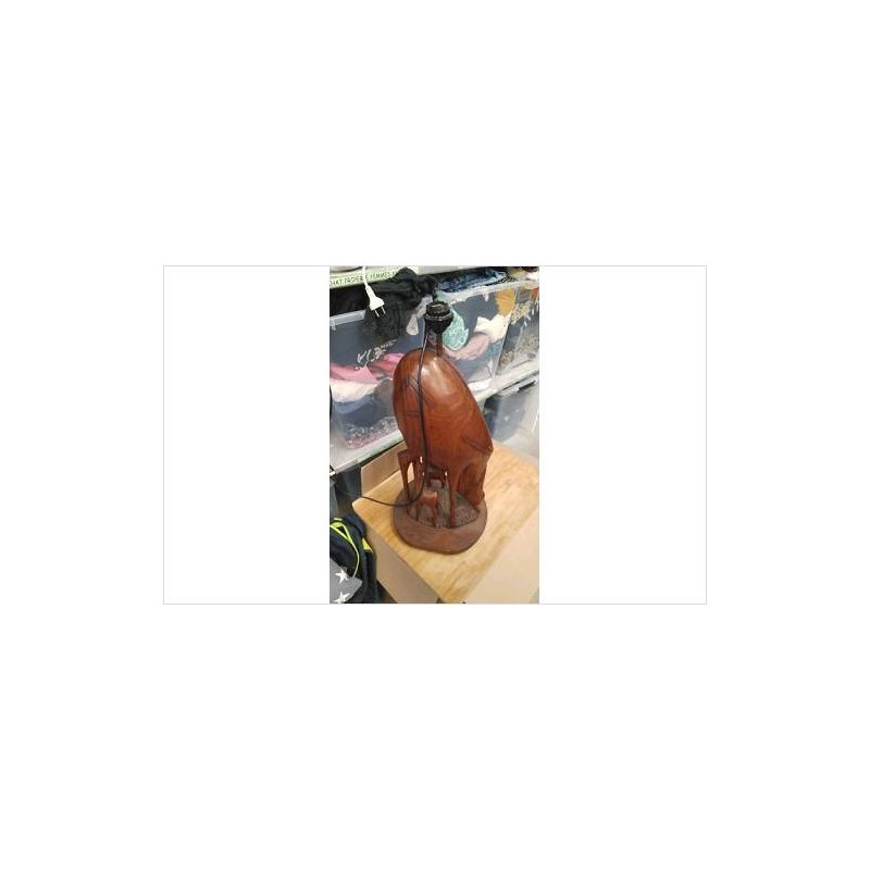 PIED DE LAMPE EN BOIS 