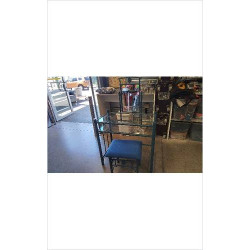 COIFFEUSE FER ET VERRE + TABOURET 