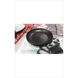 ASSIETTES CREUSES NOIRES X2 
