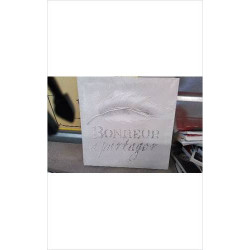 TOILE CARREE BONHEUR 