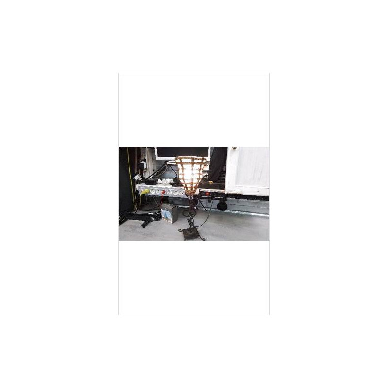 LAMPE PIED FER 