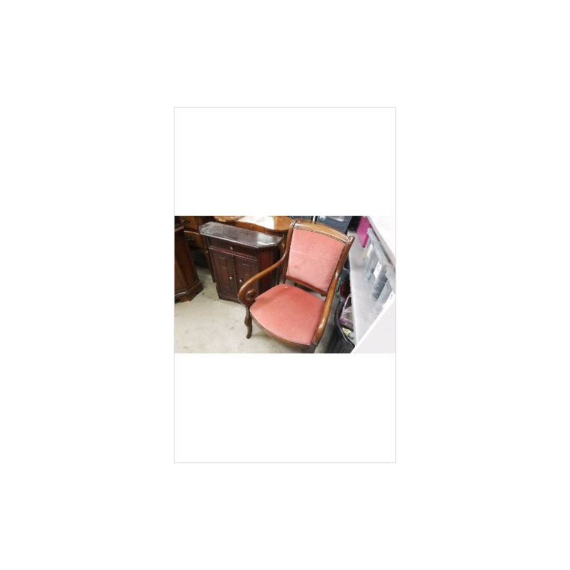 FAUTEUIL BOIS TISSU 
