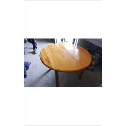 TABLE PIN RONDE + 1 RALLONGE