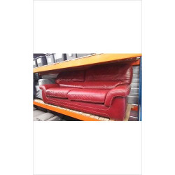 CANAPE CUIR ROUGE 3 PLACES...