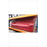 CANAPE CUIR ROUGE 3 PLACES EN L’ETAT 