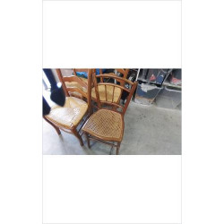 CHAISE BOIS CANNÉE