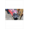 ETAGERE METAL DESSUS VERRE 