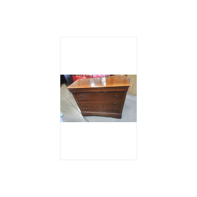 COMMODE 4 TIROIRS MERISIER / TRACES SUR PLATEAU