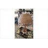 LAMPE ROTIN PIED BAMBOU