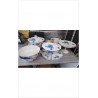 SALADIERS + PLATS FLEURS BLEUES
