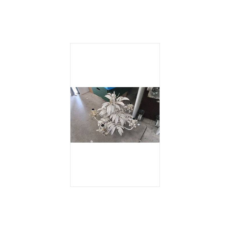 LUSTRE FEUILLES BLANCHES 