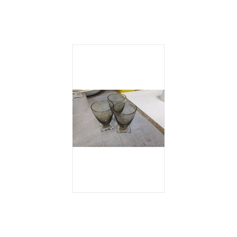 VERRES A LIQUEUR ART DECO X3 