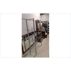ETAGERE METAL VERRE -...