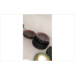 ASSIETTES VERRE VIOLETTES 