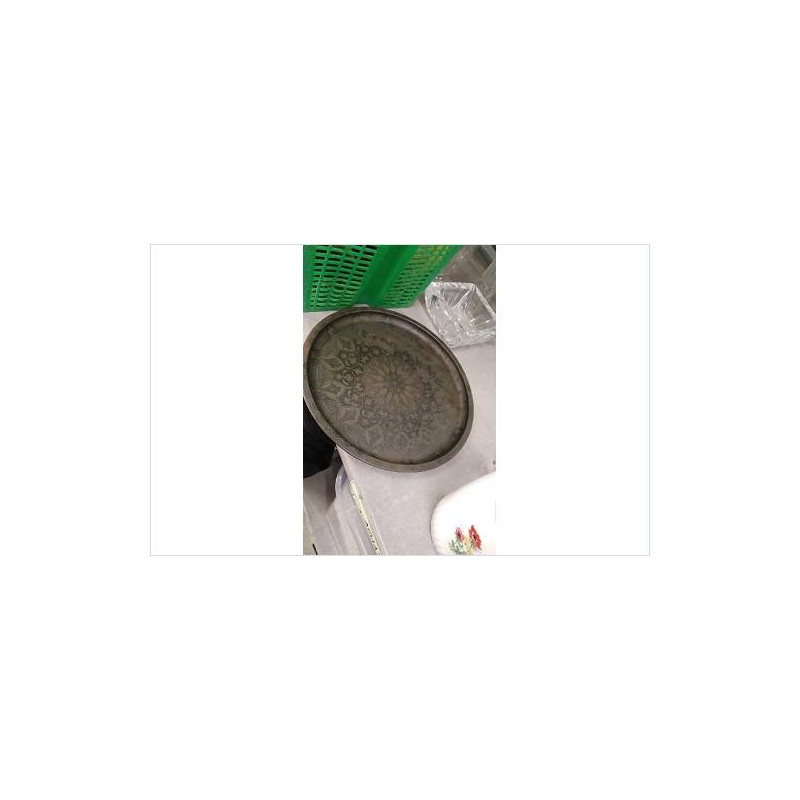 PLATEAU ROND METAL 