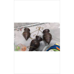 POTS EN BOIS SUR SUPPORT 