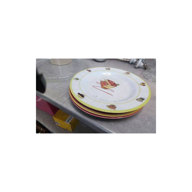 ASSIETTES PLASTIQUES X5  