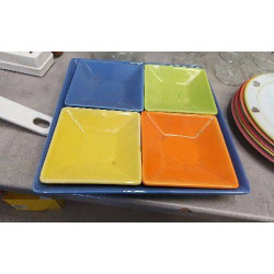 RAMEQUINS COULEUR SUR PLATEAU 