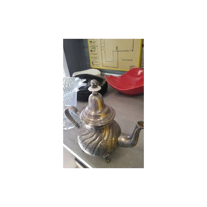 CAFETIÈRE METAL ARGENTE 