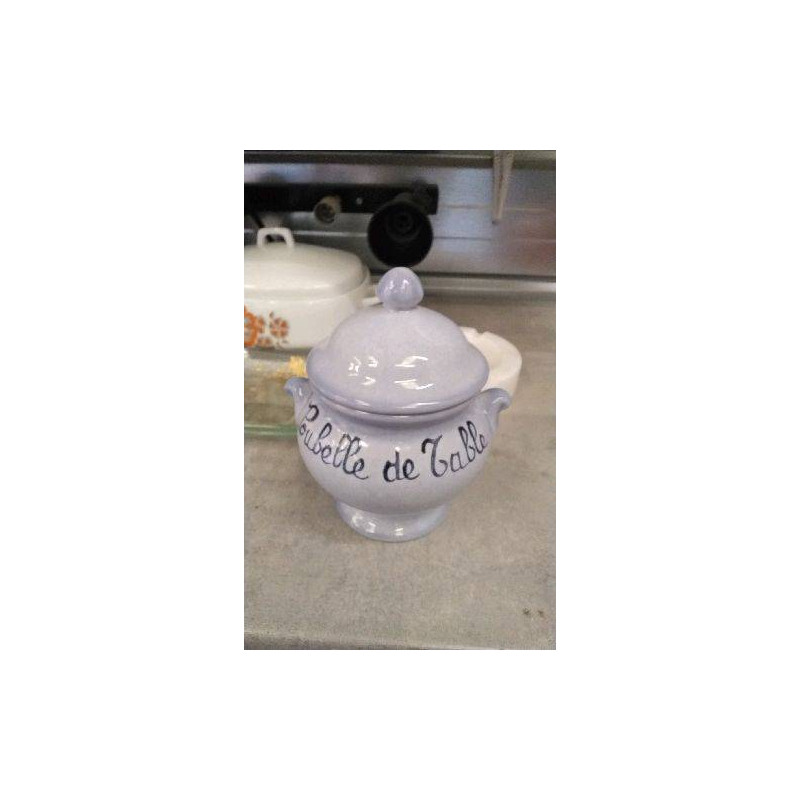 POUBELLE DE TABLE BLEUE 