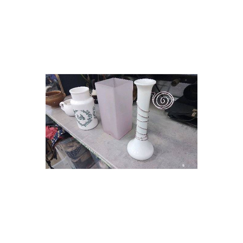 VASE BLANC SPIRALE