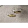 SALIERE + POT MOUTARDE VERRE 