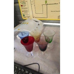 VERRE A LIQUEUR COULEUR LE LOT