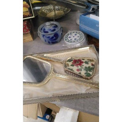MIROIR + BROSSE DOREE