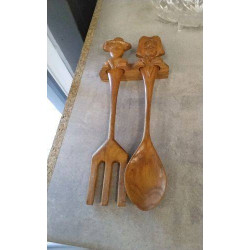 COUVERTS A SALADE EN BOIS...