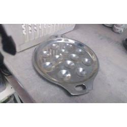 ASSIETTES ESCARGOTS INOX X2 