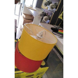 SUSPENSION TISSU JAUNE 