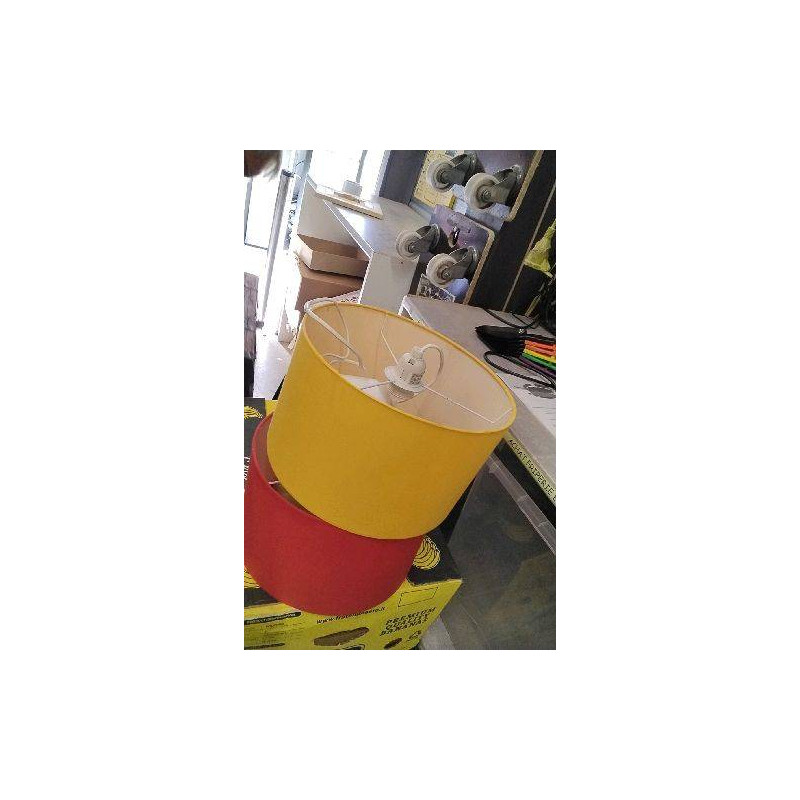SUSPENSION TISSU JAUNE 