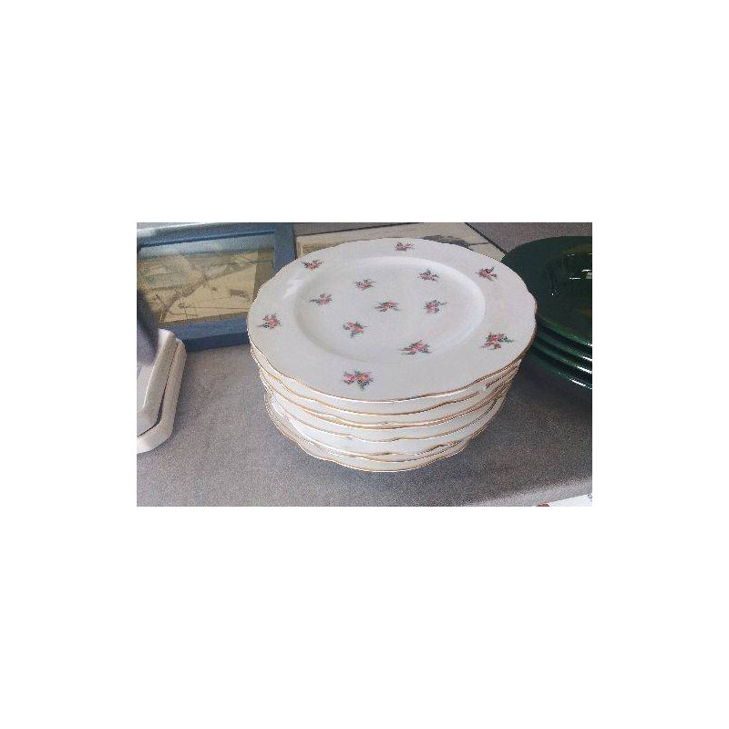 ASSIETTE A DESSERT FLEURS LE LOT