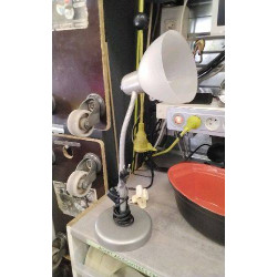 LAMPE DE BUREAU GRISE 
