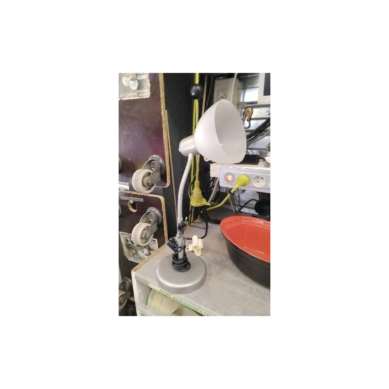 LAMPE DE BUREAU GRISE 