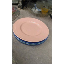 ASSIETTES DESSERT COULEUR 