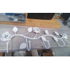 PATERE A FIXER - METAL BLANC 